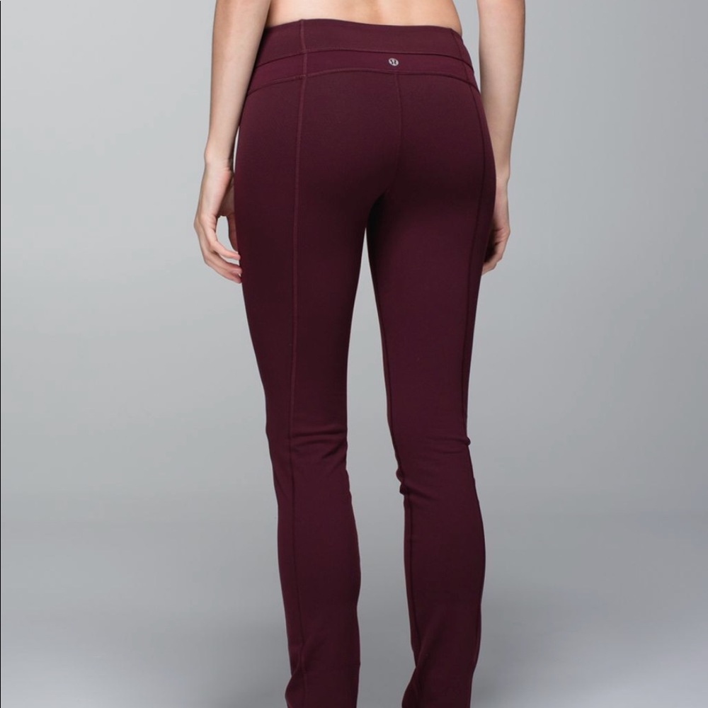 lululemon Bordeaux skinny groove